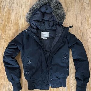 Community down winter parka bomber jacket